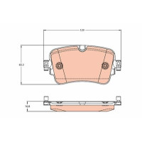 TRW Kit de plaquettes de frein frein à disque GDB2131