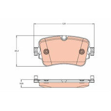 TRW Kit de plaquettes de frein frein à disque GDB2131